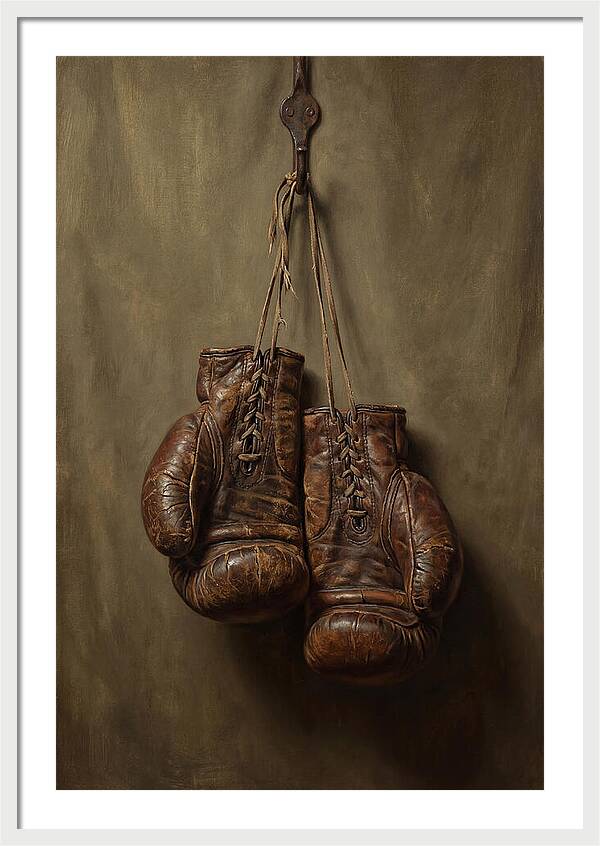 Vintage Leather Boxing Gloves