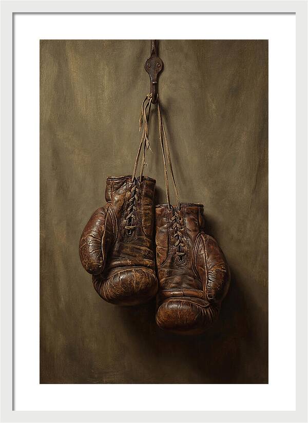 Vintage Leather Boxing Gloves