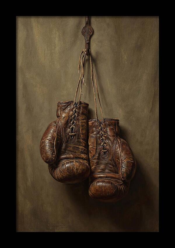 Vintage Leather Boxing Gloves