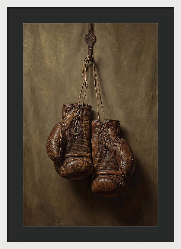 Vintage Leather Boxing Gloves