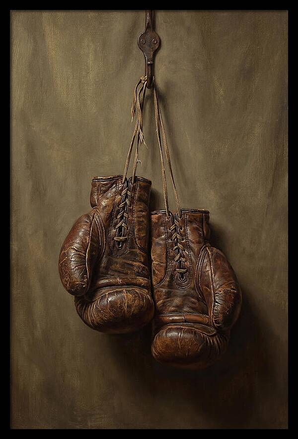 Vintage Leather Boxing Gloves