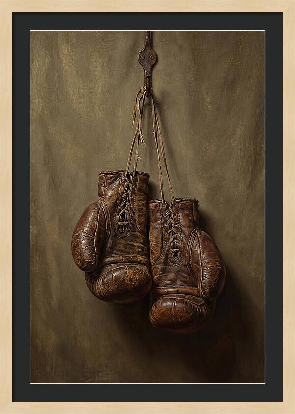 Vintage Leather Boxing Gloves