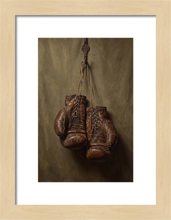 Vintage Leather Boxing Gloves