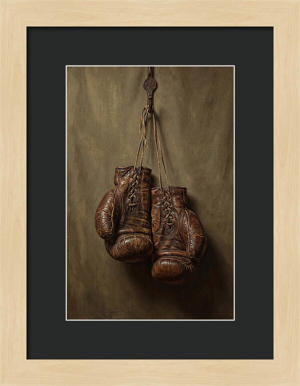 Vintage Leather Boxing Gloves