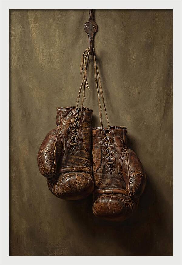 Vintage Leather Boxing Gloves