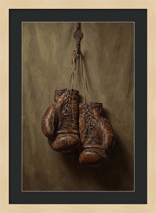 Vintage Leather Boxing Gloves
