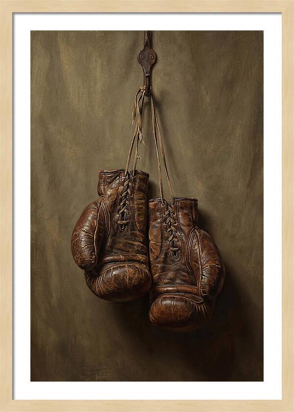 Vintage Leather Boxing Gloves
