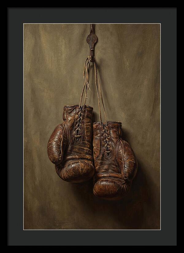Vintage Leather Boxing Gloves