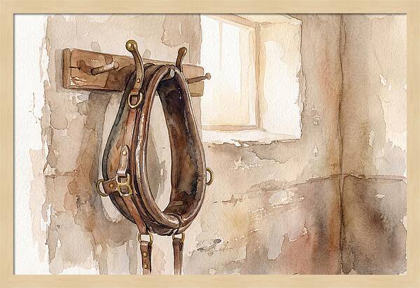 Vintage Leather Horse Collar