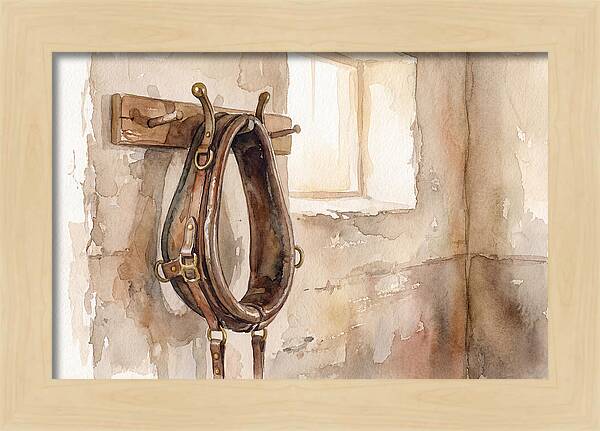 Vintage Leather Horse Collar