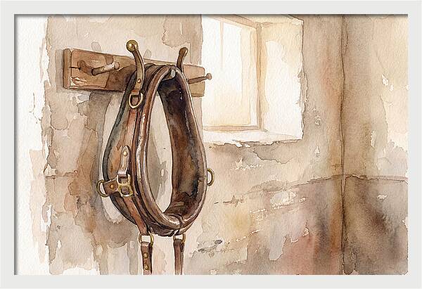 Vintage Leather Horse Collar