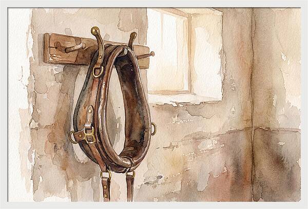 Vintage Leather Horse Collar