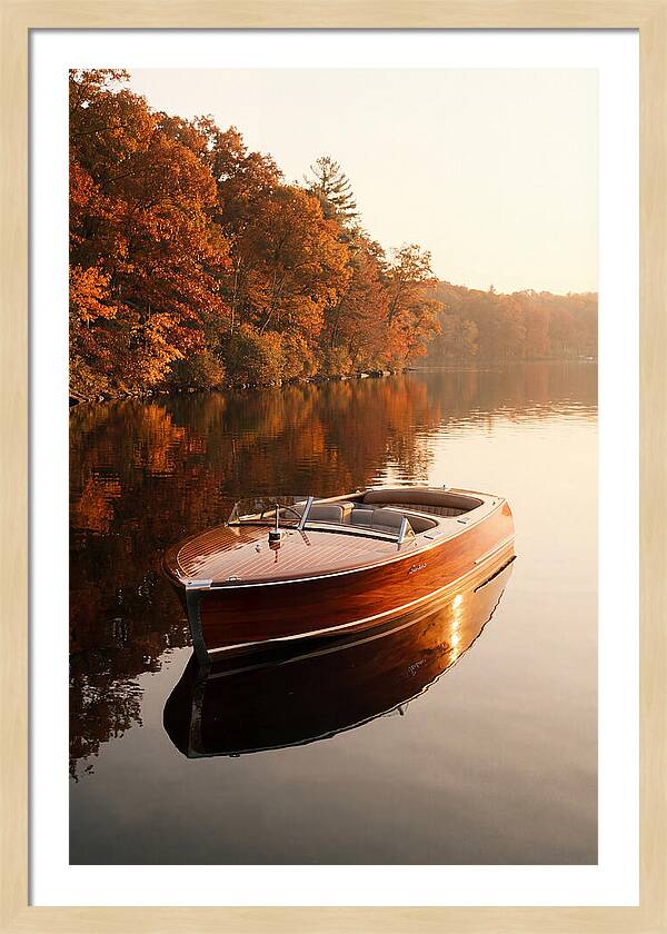 Vintage Mahogany Speed Boat
