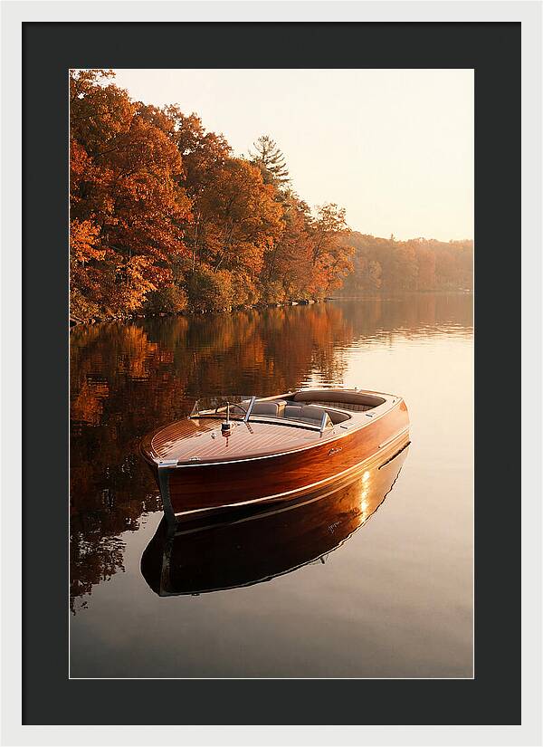 Vintage Mahogany Speed Boat