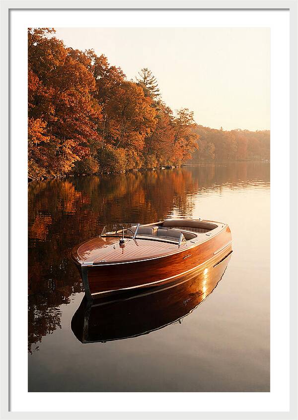Vintage Mahogany Speed Boat