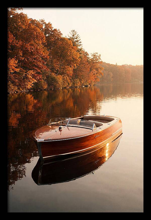 Vintage Mahogany Speed Boat