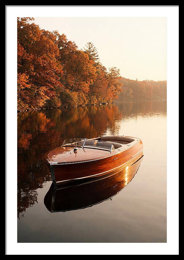 Vintage Mahogany Speed Boat