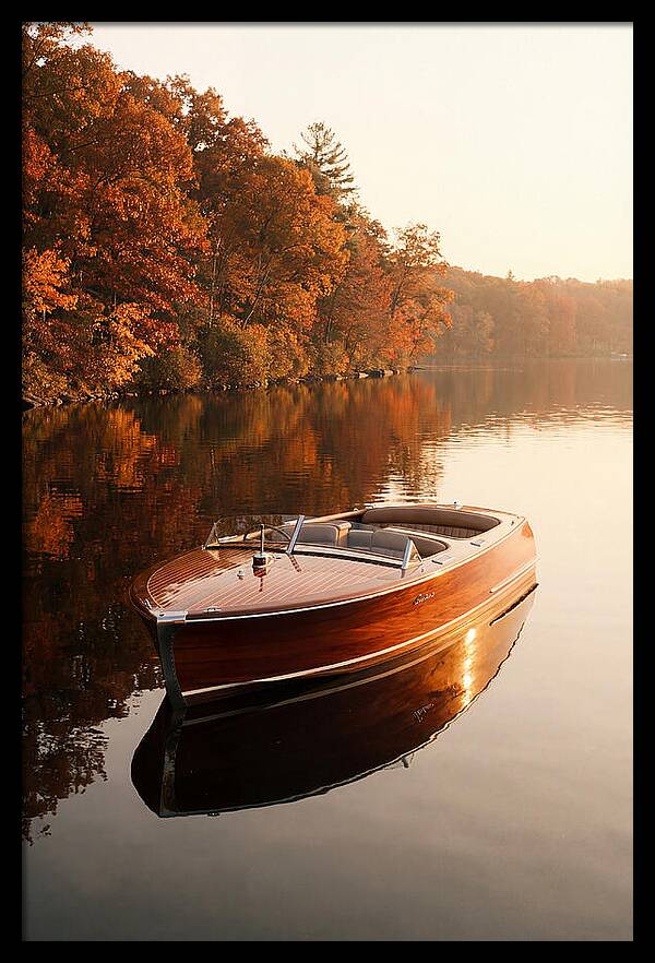 Vintage Mahogany Speed Boat