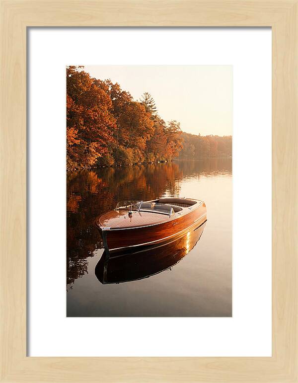 Vintage Mahogany Speed Boat