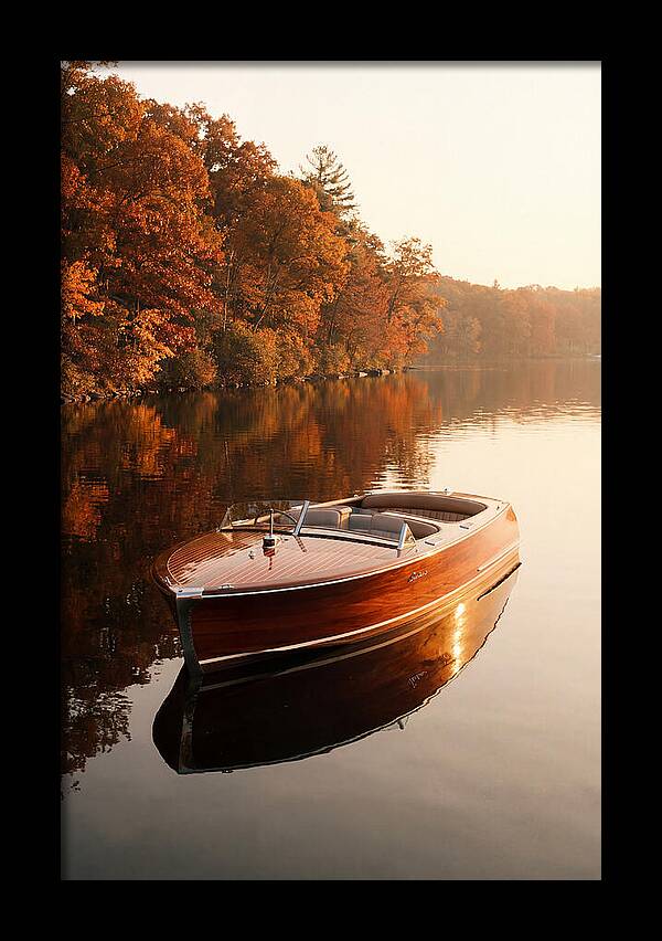 Vintage Mahogany Speed Boat