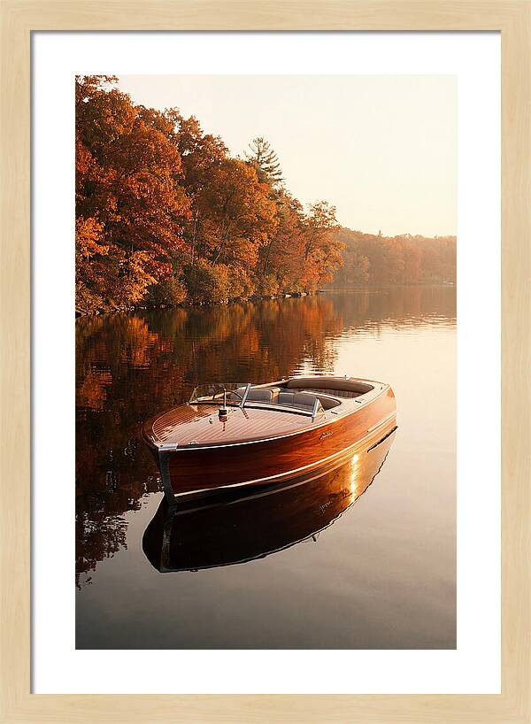 Vintage Mahogany Speed Boat