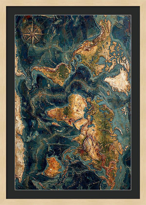 Vintage Map Inspired Texture