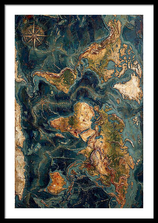 Vintage Map Inspired Texture