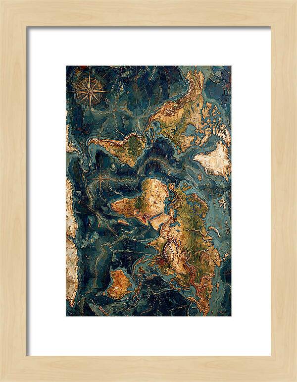Vintage Map Inspired Texture