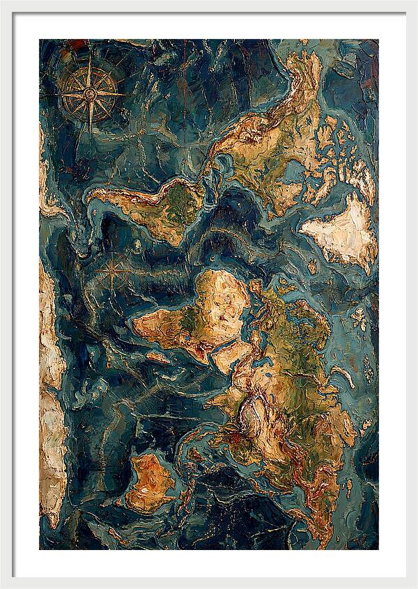 Vintage Map Inspired Texture