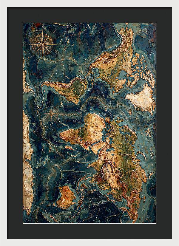 Vintage Map Inspired Texture