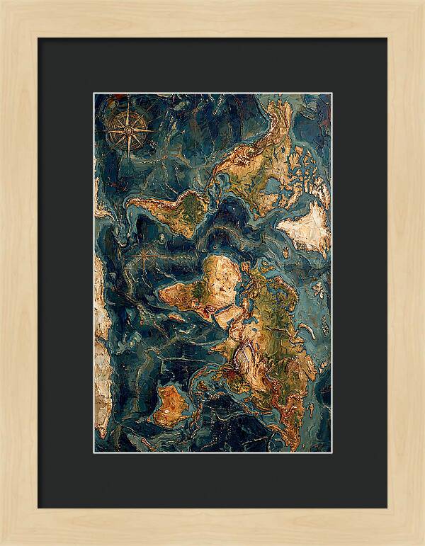 Vintage Map Inspired Texture