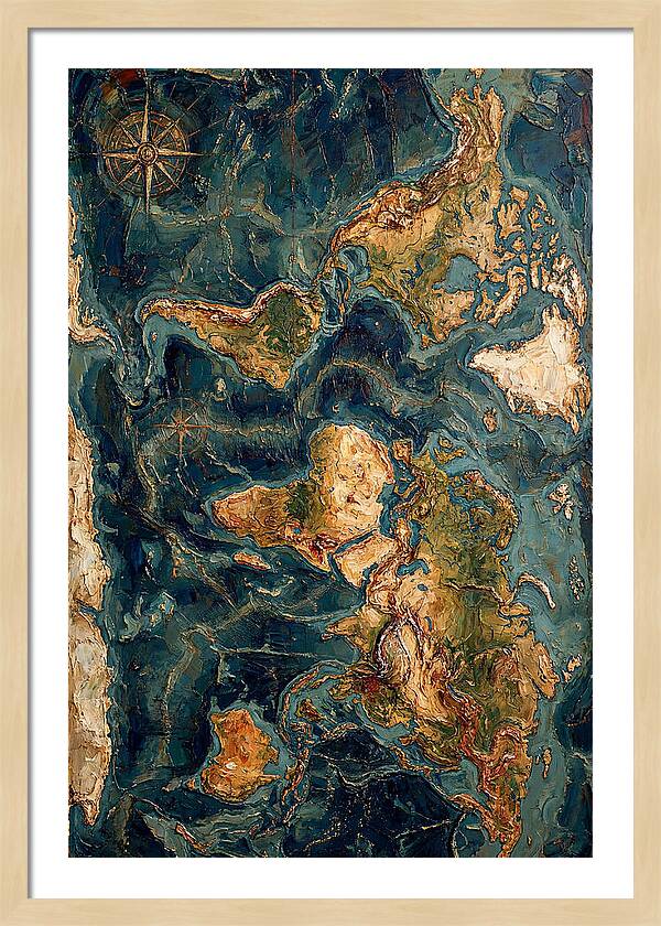 Vintage Map Inspired Texture
