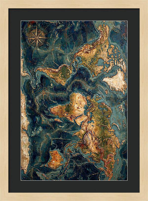 Vintage Map Inspired Texture