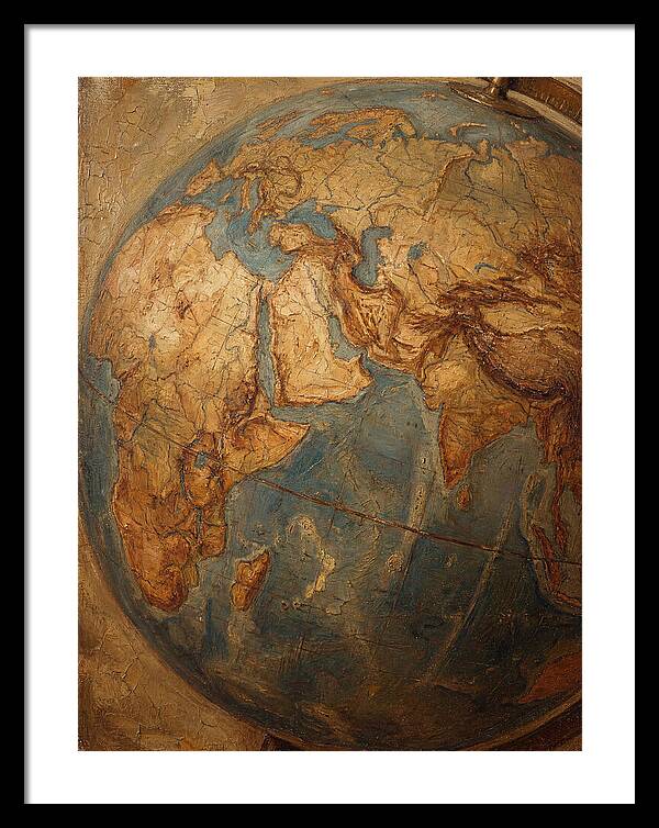 Vintage Mediterranean Globe