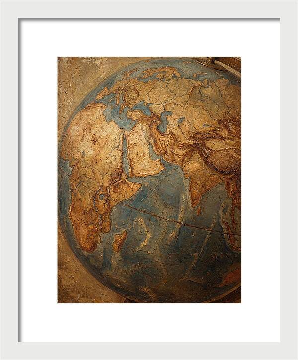 Vintage Mediterranean Globe