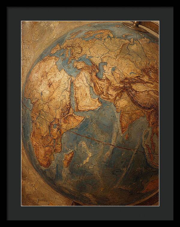 Vintage Mediterranean Globe
