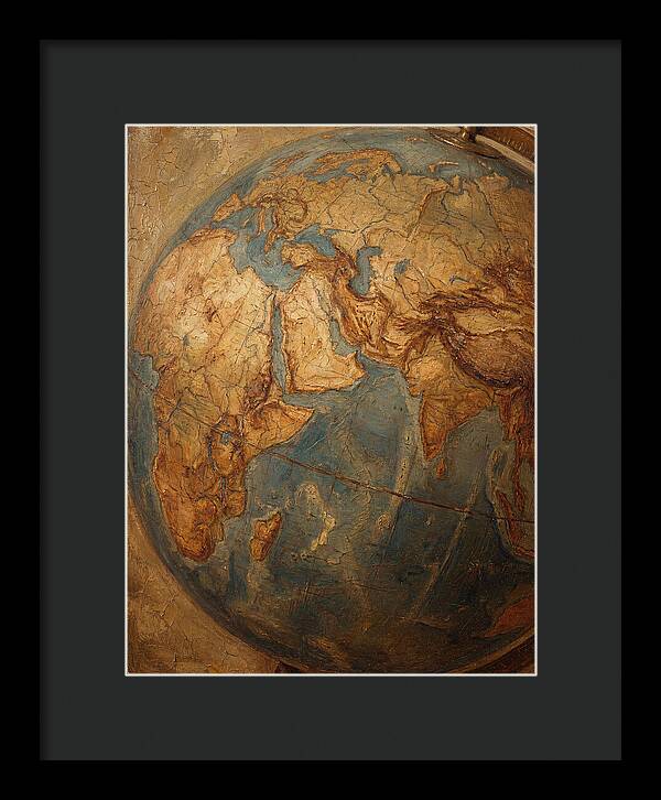 Vintage Mediterranean Globe