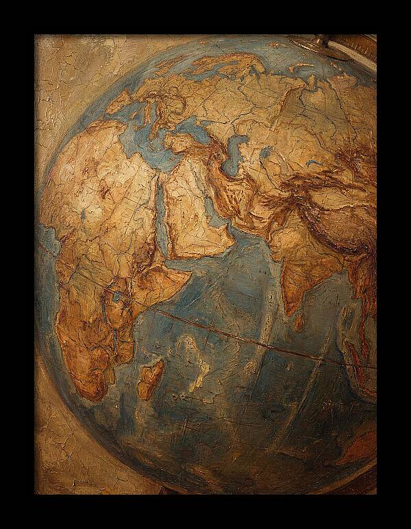 Vintage Mediterranean Globe