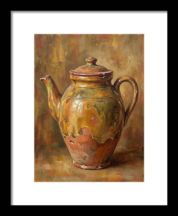 Vintage Mediterranean Teapot