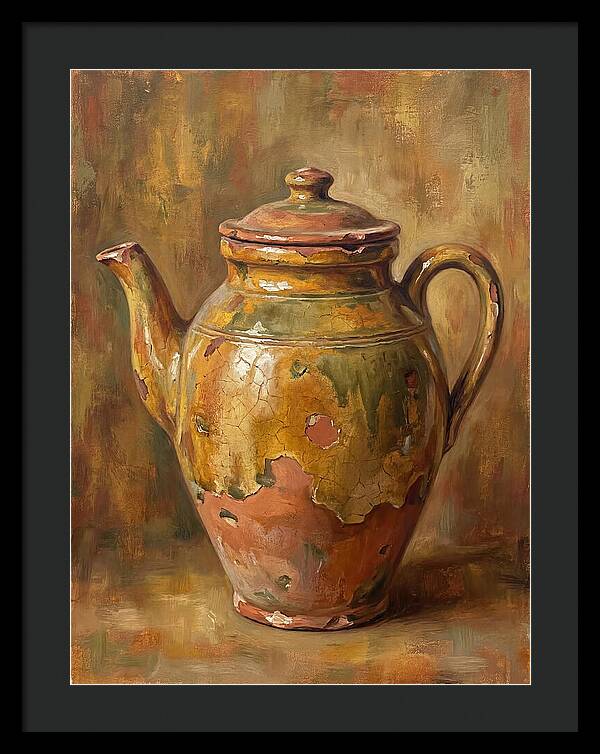 Vintage Mediterranean Teapot