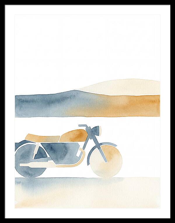 Vintage Motorcycle Silhouette
