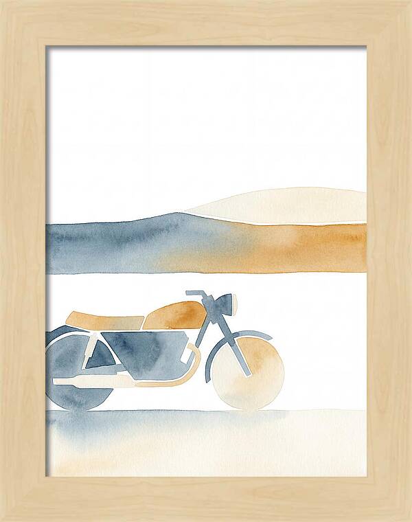 Vintage Motorcycle Silhouette