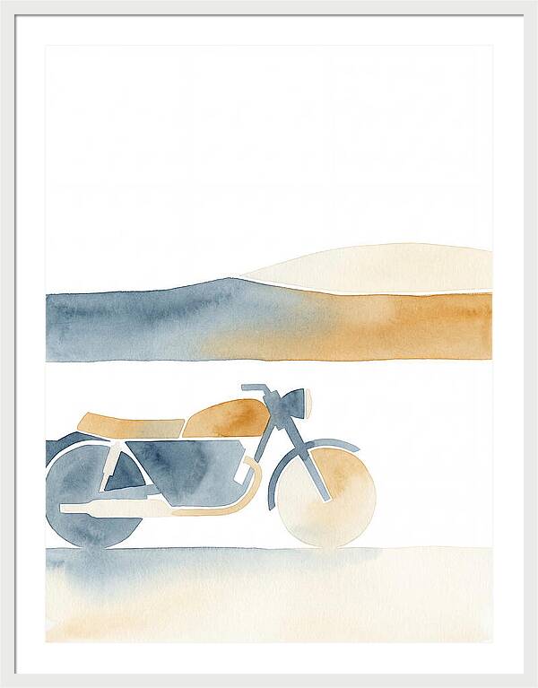 Vintage Motorcycle Silhouette