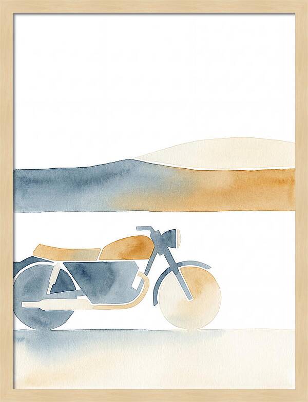 Vintage Motorcycle Silhouette