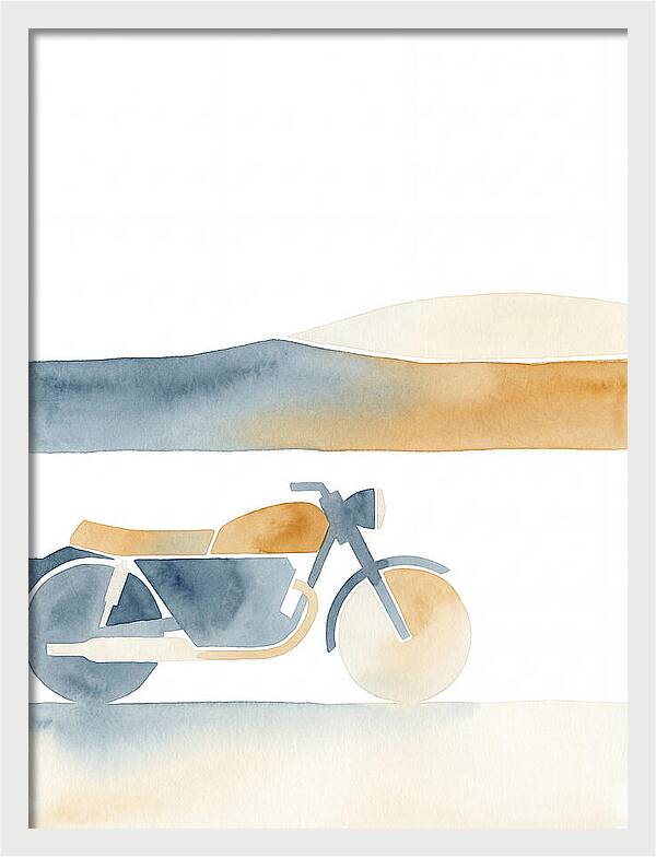 Vintage Motorcycle Silhouette