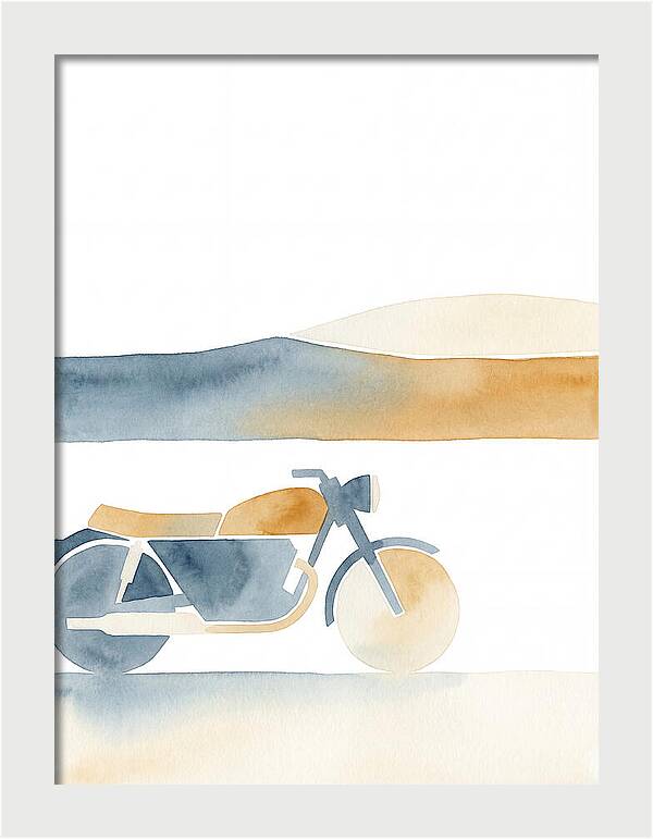 Vintage Motorcycle Silhouette
