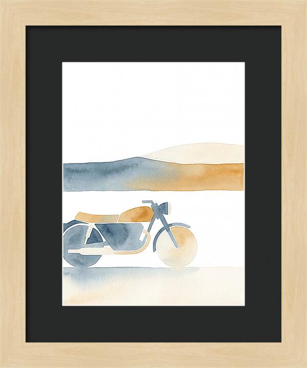 Vintage Motorcycle Silhouette