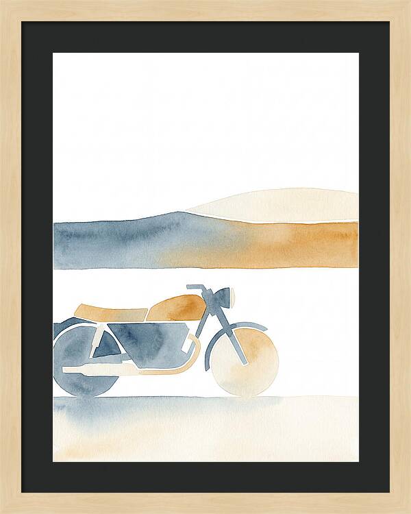 Vintage Motorcycle Silhouette