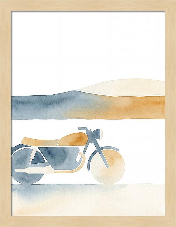 Vintage Motorcycle Silhouette