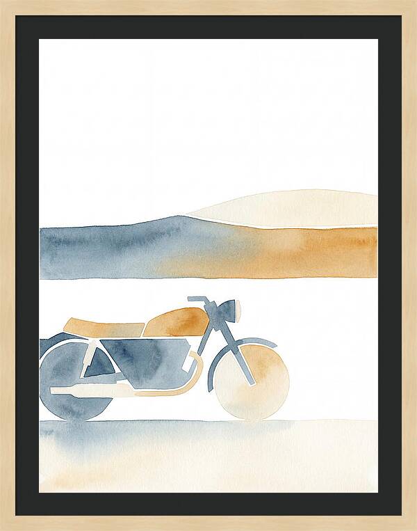 Vintage Motorcycle Silhouette